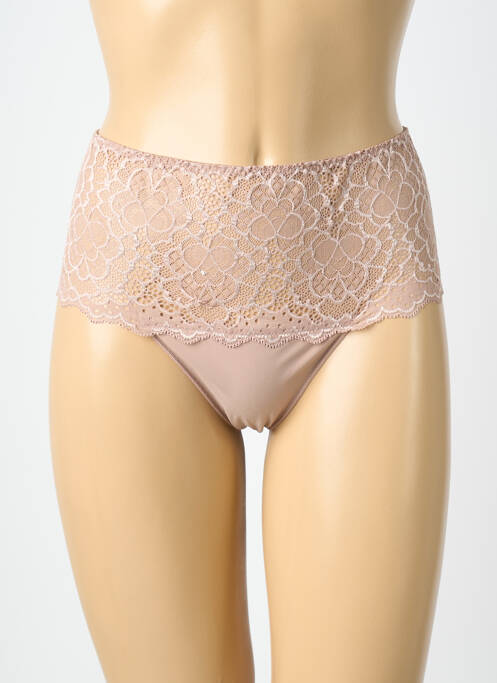 Culotte haute bi-matiére rose SIMONE PERELE femme