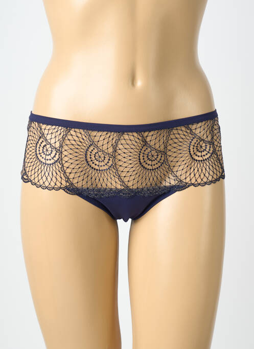 Shorty bi-matiére bleu SIMONE PERELE femme