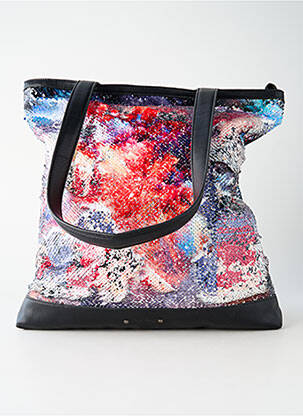 Sac multipoches forme rectangulaire noir APOLINE femme