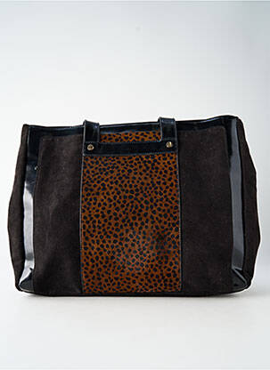 Sac multipoches forme rectangulaire noir MELLOW YELLOW femme