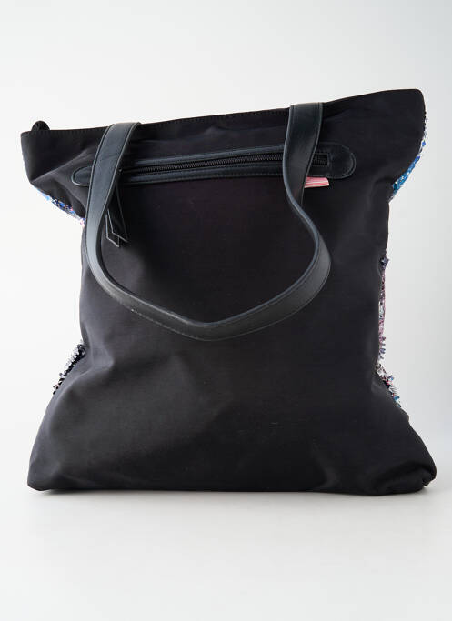 Sac fermeture zippée forme rectangulaire noir APOLINE femme