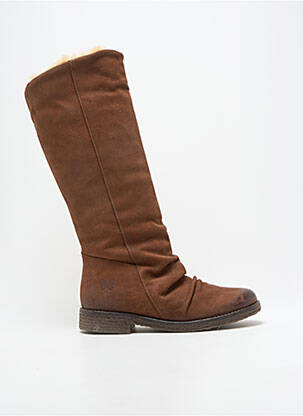 Bottes fourrée talon plat jusqu'à 3cm marron FELMINI femme