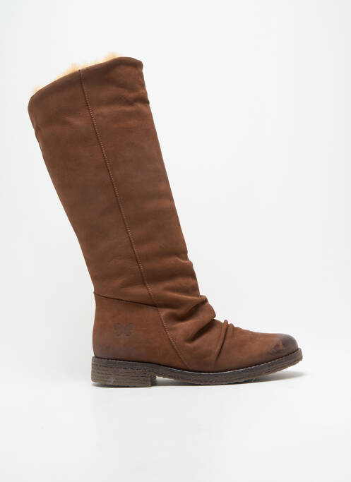 Bottes fourrée talon plat jusqu'à 3cm marron FELMINI femme