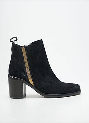 Bottines/boots nubuck talon de 4 à 6cm noir LA VIE EST BELLE femme