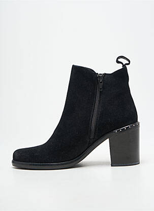 Bottines/boots nubuck talon de 4 à 6cm noir LA VIE EST BELLE femme