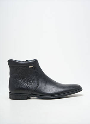 Bottines/boots fermeture zippée talon bas noir PELLET homme