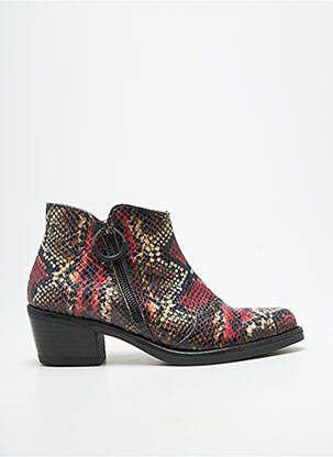 Bottines/boots bout pointu talon de 4 à 6cm rouge JOSE SAENZ femme
