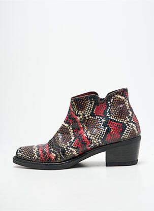 Bottines/boots bout pointu talon de 4 à 6cm rouge JOSE SAENZ femme