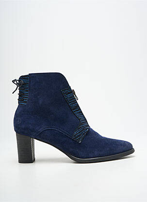 Bottines/boots bout pointu talon de 7 à 9cm bleu CASTA femme