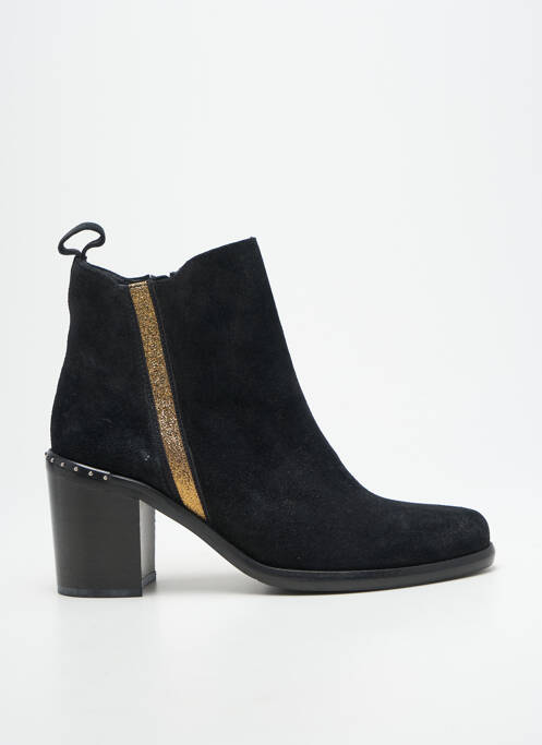 Bottines/boots nubuck talon de 4 à 6cm noir LA VIE EST BELLE femme