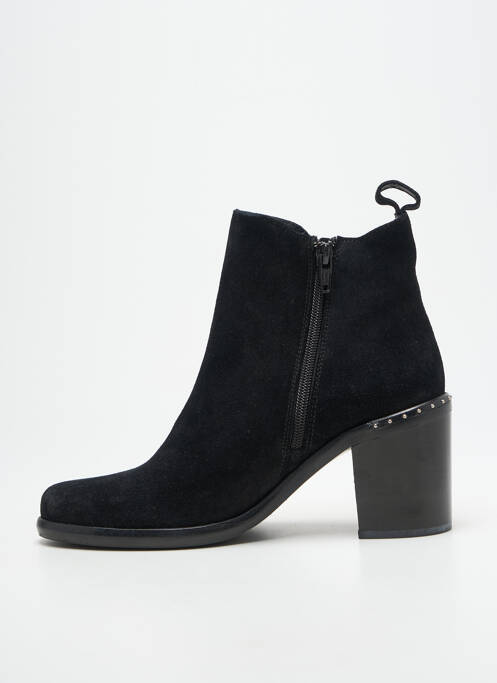 Bottines/boots nubuck talon de 4 à 6cm noir LA VIE EST BELLE femme