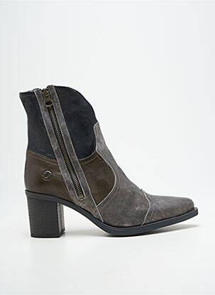 Bottines/boots bout pointu talon de 4 à 6cm vert CASTA femme