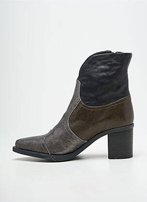 Bottines/boots bout pointu talon de 4 à 6cm vert CASTA femme