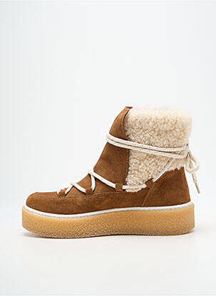 Bottines/boots nubuck talon de 4 à 6cm marron PHILIPPE MORVAN femme