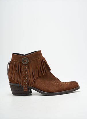 Bottines/boots bout pointu talon de 4 à 6cm marron KHRIO femme