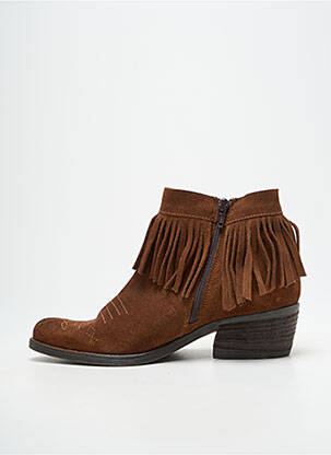 Bottines/boots bout pointu talon de 4 à 6cm marron KHRIO femme