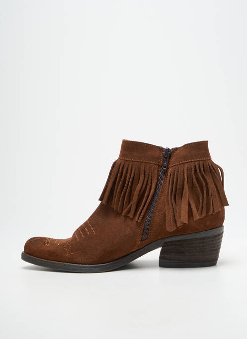 Bottines/boots bout pointu talon de 4 à 6cm marron KHRIO femme