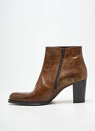 Bottines/boots bout pointu talon de 7 à 9cm marron MURATTI femme