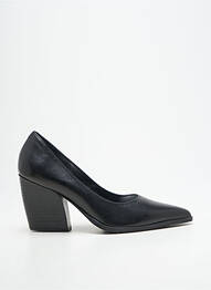 Escarpins tissage satiné talon de 7 à 9cm noir MYMA femme