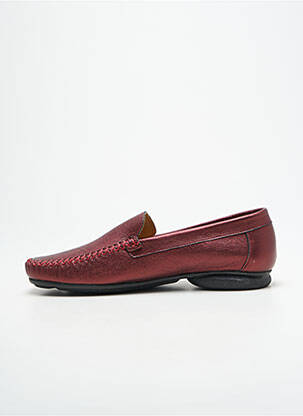 Mocassins matière lisse talon plat jusqu'à 3cm violet NORDIKAS femme