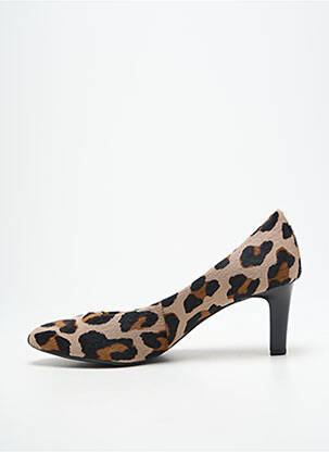 Escarpins type de semelle amortissante talon de 7 à 9cm beige HOGL femme