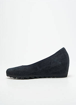 Escarpins nubuck talon de 4 à 6cm bleu GABOR femme