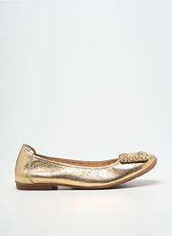 Ballerines tissage satiné talon plat jusqu'à 3cm or SABRINAS femme