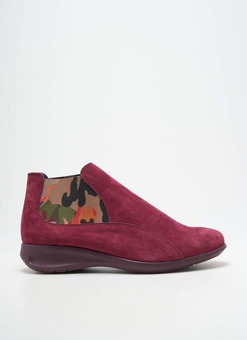 Bottines/boots bout rond talon de 4 à 6cm violet HIRICA femme