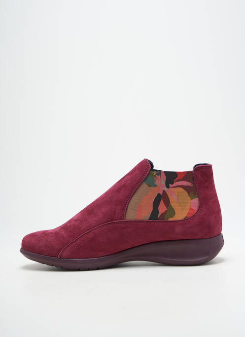 Bottines/boots bout rond talon de 4 à 6cm violet HIRICA femme