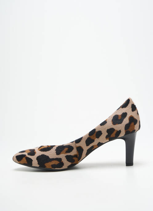 Escarpins type de semelle amortissante talon de 7 à 9cm beige HOGL femme