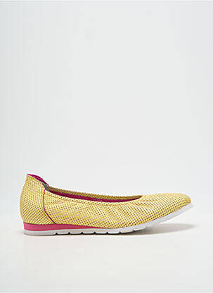 Ballerines bout rond talon plat jusqu'à 3cm jaune SABRINAS femme