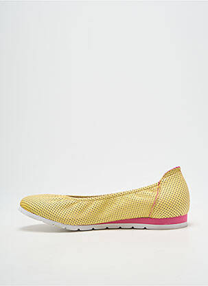 Ballerines bout rond talon plat jusqu'à 3cm jaune SABRINAS femme