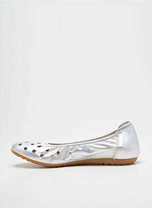Ballerines matière lisse talon plat jusqu'à 3cm argent SABRINAS femme