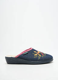 Chaussons/pantoufles voute plantaire talon plat jusqu'à 3cm bleu LA VAGUE femme