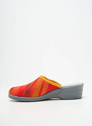 Chaussons/pantoufles voute plantaire talon de 4 à 6cm rouge LA VAGUE femme
