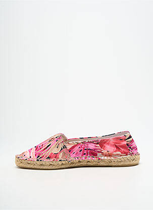 Espadrilles bout rond talon plat jusqu'à 3cm rose SANTAFE femme