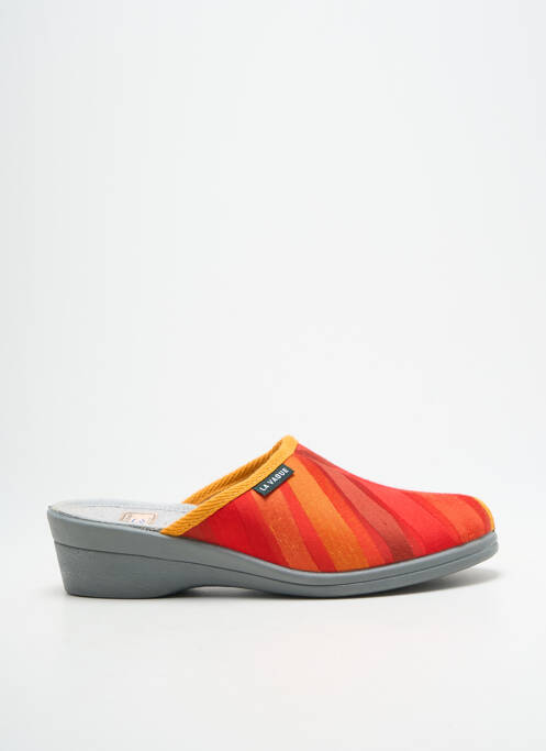 Chaussons/pantoufles voute plantaire talon de 4 à 6cm rouge LA VAGUE femme