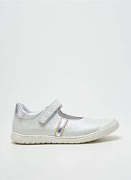 Ballerines semelle amovible bout rond argent BELLAMY fille