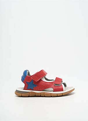 Sandales/nu pieds fermeture scratch bout ouvert rouge BELLAMY fille