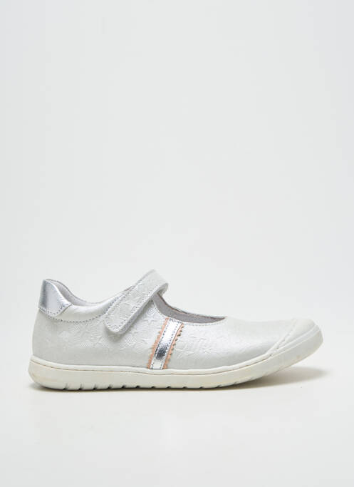 Ballerines semelle amovible bout rond argent BELLAMY fille