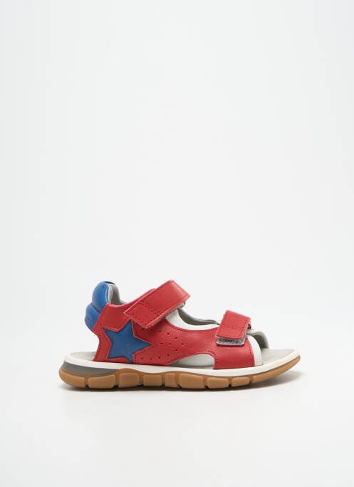 Sandales/nu pieds fermeture scratch bout ouvert rouge BELLAMY fille