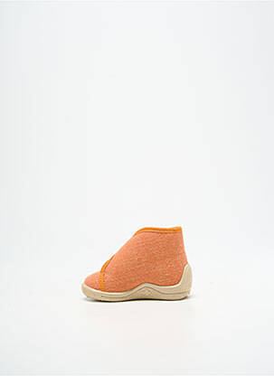 Chaussons/pantoufles voute plantaire bout rond orange BELLAMY garçon