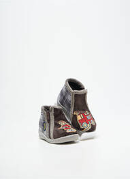 Chaussons/pantoufles fermeture zippée bout rond gris BELLAMY garcon