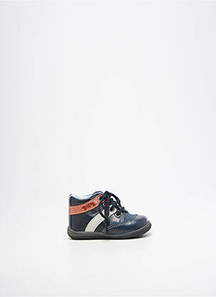 Bottillons fermeture lacets bout rond bleu BELLAMY garçon