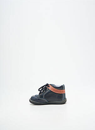 Bottillons fermeture lacets bout rond bleu BELLAMY garçon
