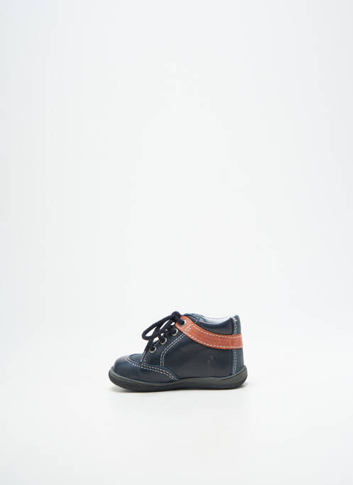Bottillons fermeture lacets bout rond bleu BELLAMY garcon