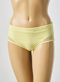 Culotte effet matière satinée jaune MARIE JO femme