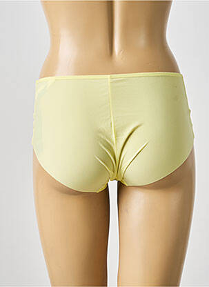 Culotte effet matière satinée jaune MARIE JO femme