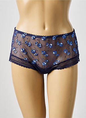 Shorty effet matière satinée bleu PRIMADONNA femme