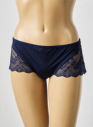 Shorty tissage satiné bleu MARIE JO femme